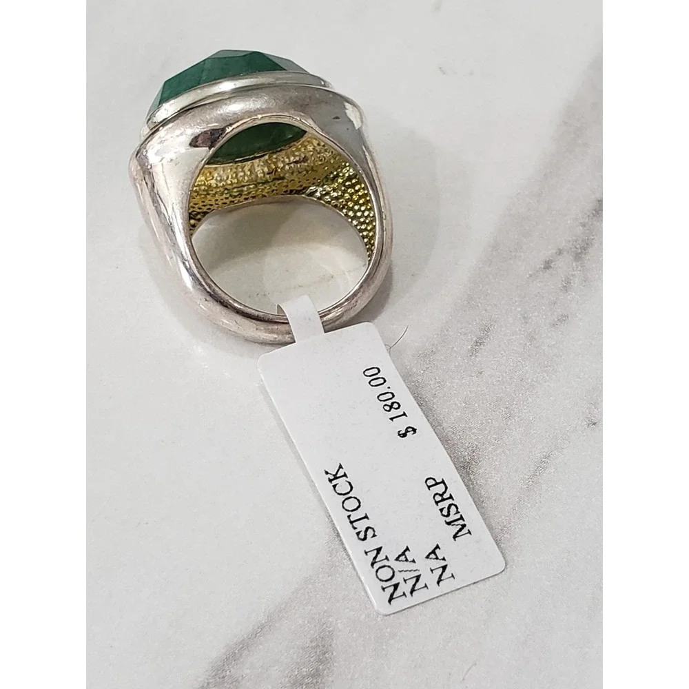NEW Sz 7 Ring Dome Medieval Mens Womens 80s 90s statement cocktail lauren g adam
